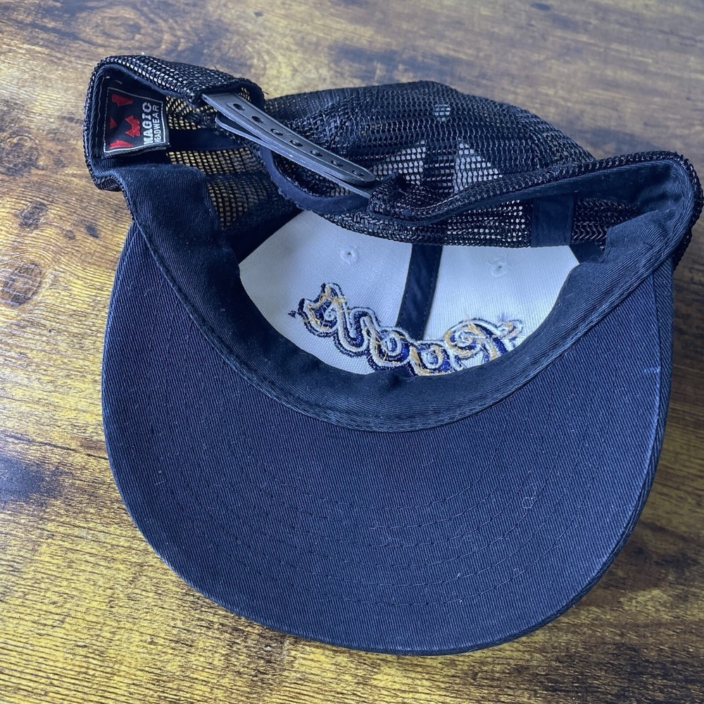 Vtg Coors Original Beer Adj Back Trucker Hat Black Embroidered Logo Cap - Picture 5 of 6